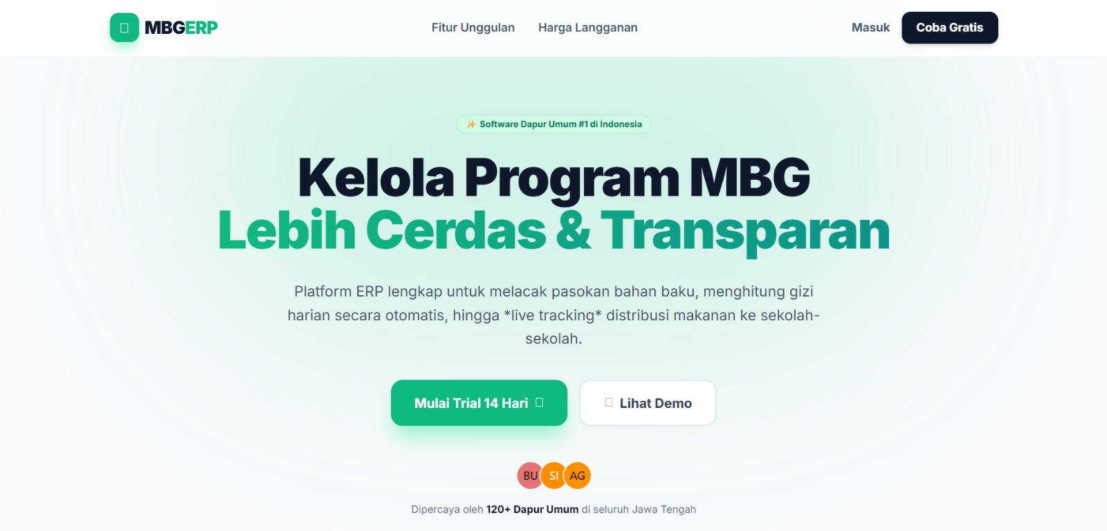 MBG System Dashboard